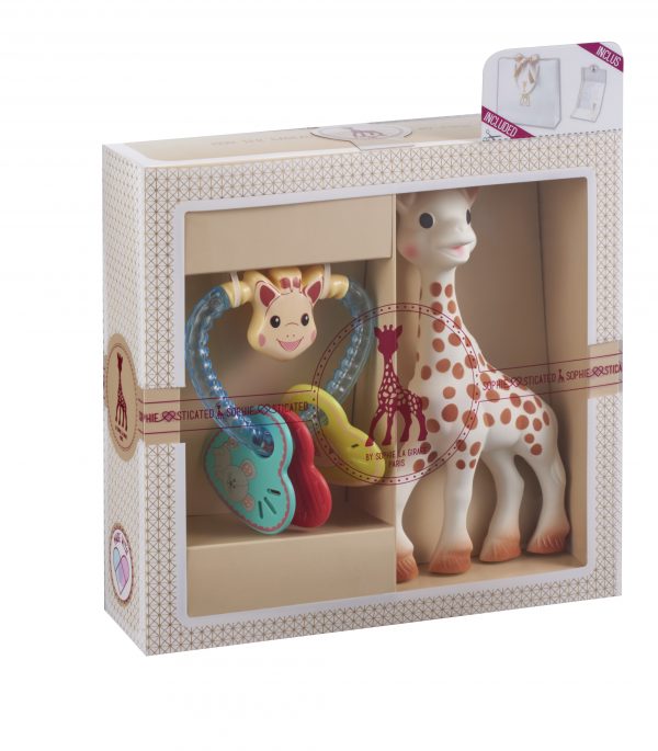 Sophie La Girafe Sohiesticated yeni doğan hediye seti 8