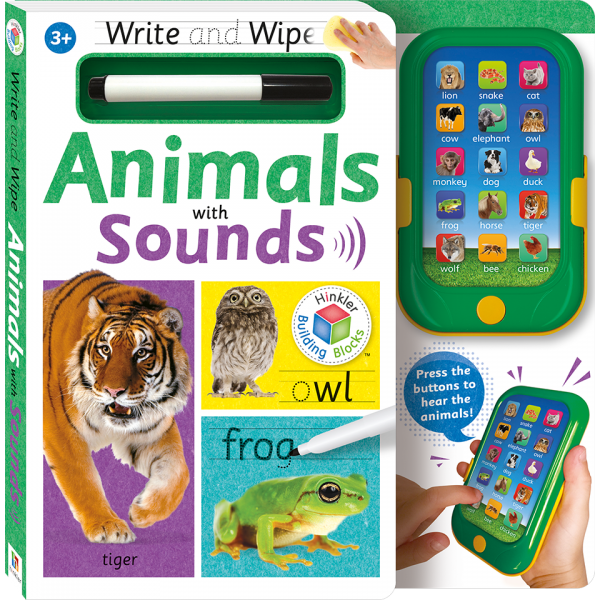 Building Blocks Write and Wipe With Sounds: Animals