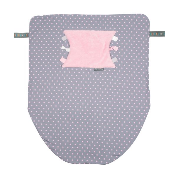 Cheeky Chompers Blanket Polka Dot Pink
