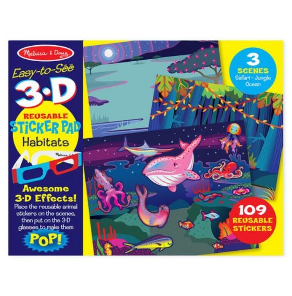 Melissa & Doug 3D Tak Çıkar Çıkartma Kitabı - Hayvanlar